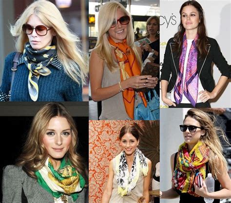 celebrity hermes scarf